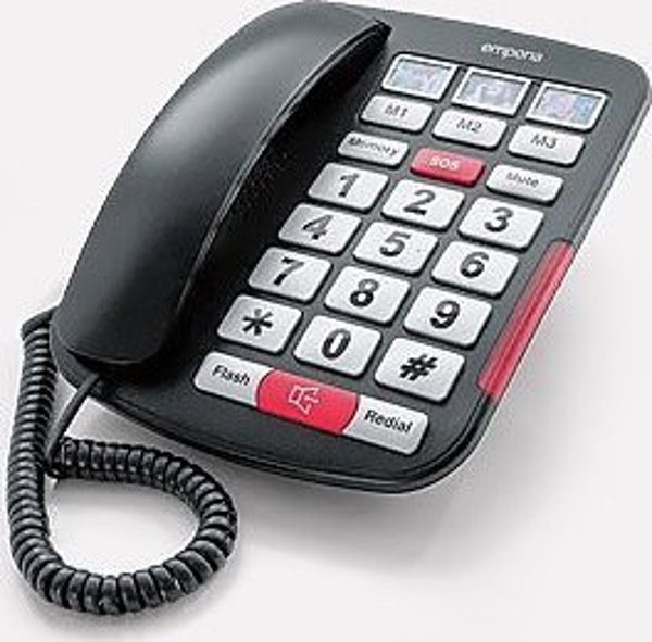 Emporia AMPLi40 σταθερό τηλέφωνο με μεγάλα πλήκτρα και κουμπί SOS