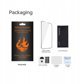 Tempered glass metal frame for Samsung Galaxy A15 4G / A15 5G black frame 5906961939876