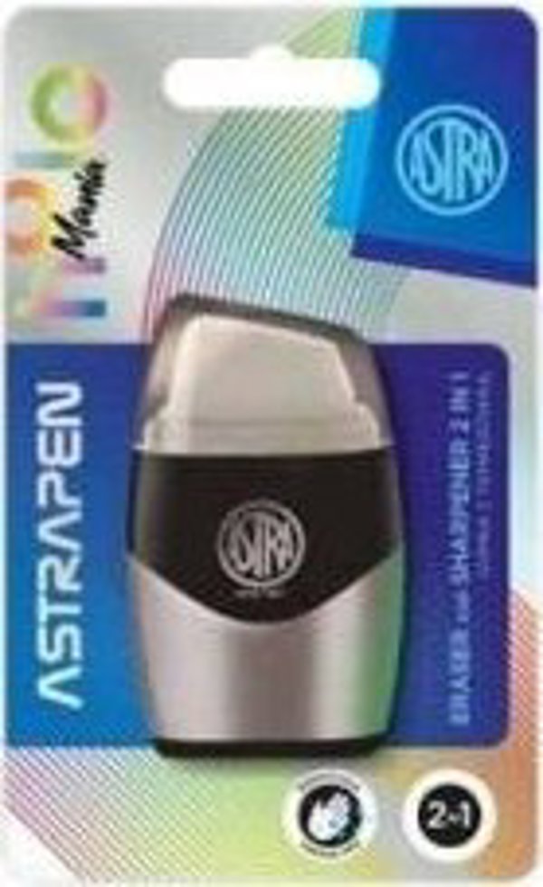 Ξύστρα με γόμα 2σε1 Astrapen ASTRA