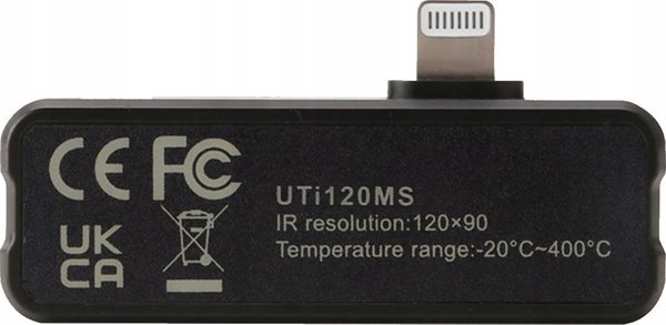 Termokamera 120x90,  -20~400,  50o*38o,  25Hz| iOS,UNI-T