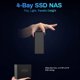 TERRAMASTER F4 SSD 4bay All SSD NAS,Quad Core,8GB DDR5,Diskl