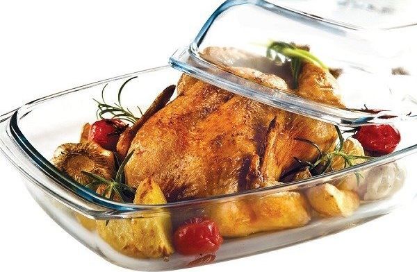 Termisil Γυάλινο Σκεύος Ψησίματος με Καπάκι 5,5 l, Πυρίμαχο Πολλαπλών Χρήσεων