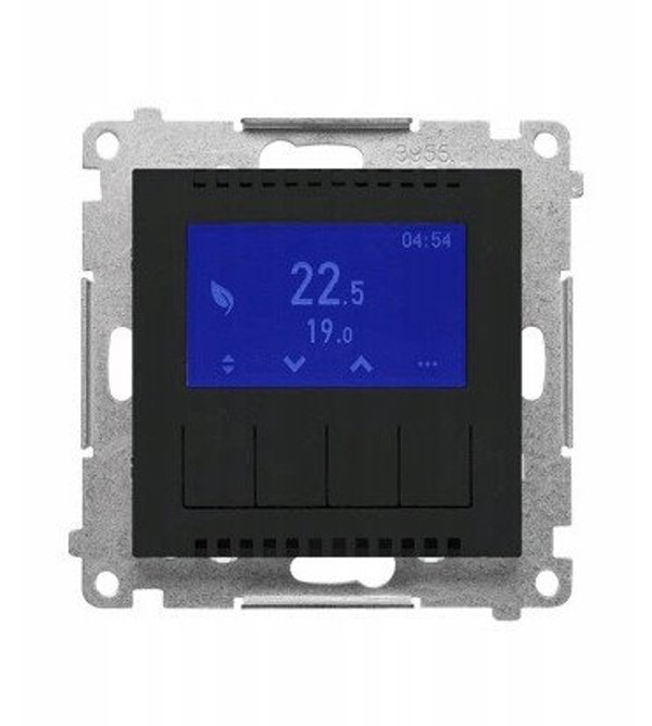Προγραμματιζόμενος Θερμοστάτης Kontakt-Simon 55 TETD1A.01/149 με οθόνη μαύρο ματ