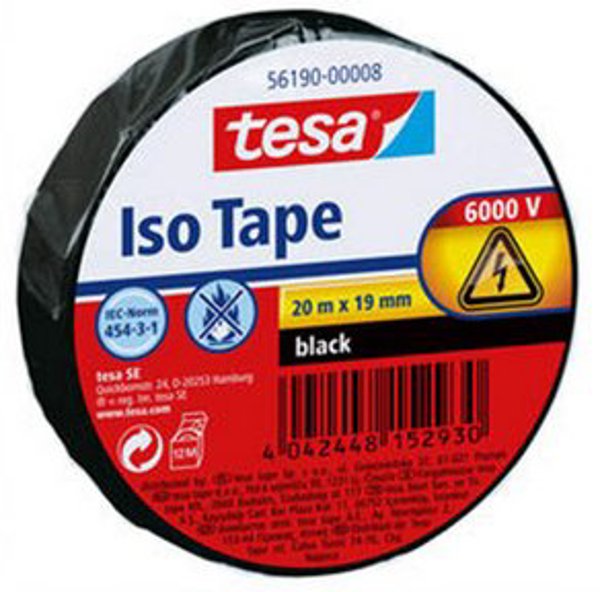 Tesa tesa Isolierband 20m x 19mm schwarz
