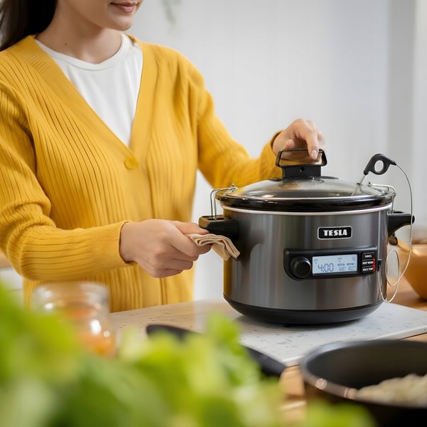 TESLA SlowCook S900 Plus Wolnowar z sonda temperatury