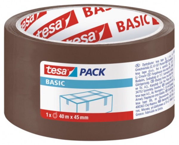 Tesa Ταινία συσκευασίας BASIC καφέ 40m 45mm (H5857500)