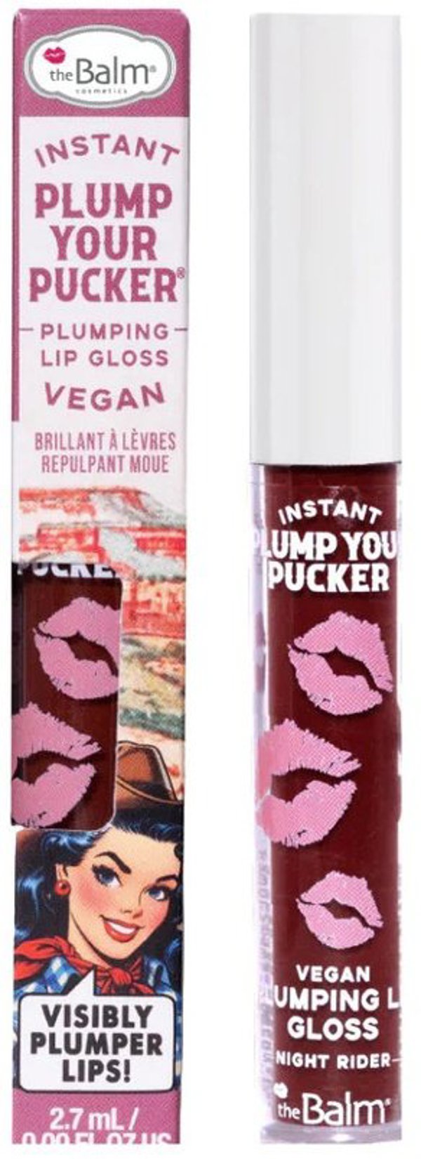 THE BALM Instant Plump Your Pucker Lip Plumper, λάμψη χειλιών Night Rider 2,7ml
