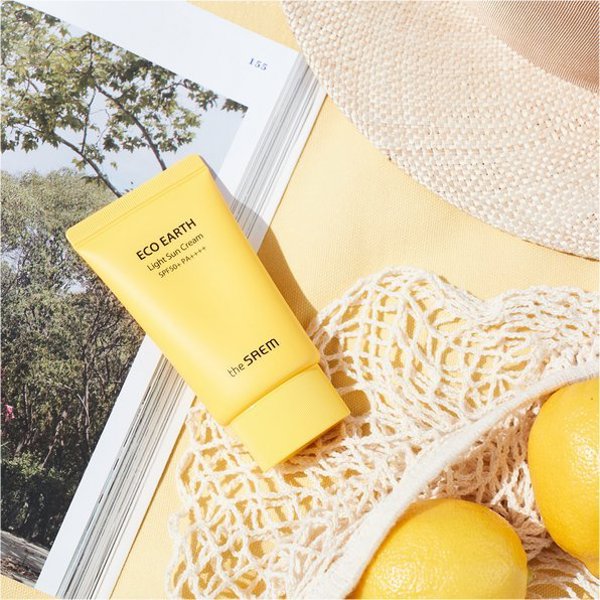 theSaem The Saem Eco Earth αντηλιακή κρέμα προσώπου με SPF50+ 50 ml