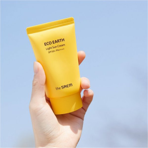 theSaem The Saem Eco Earth αντηλιακή κρέμα προσώπου με SPF50+ 50 ml