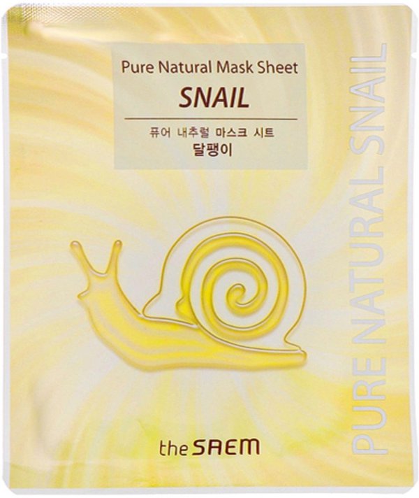 The Saem Natural snail maska w plachcie-slimak