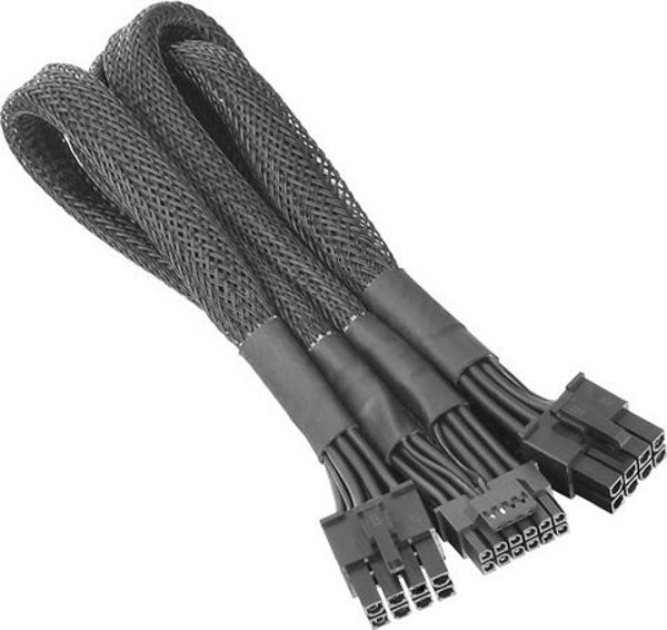Thermaltake Καλώδιο PCIe 5.0 12VHPWR σε 8-pin x2, 600mm, Μαύρο (AC-063-CN1NAN-A1)