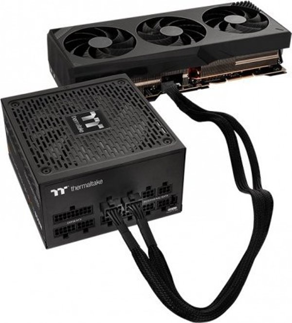 Thermaltake Καλώδιο PCIe 5.0 12VHPWR σε 8-pin x2, 600mm, Μαύρο (AC-063-CN1NAN-A1)