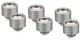 Thermal Grizzly DeltaMate Kompressions-Fitting G1/4, Nickel, 6er-Pack
