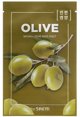 theSaem Natural Mask Sheet Olive – Ενυδατική Υφασμάτινη Μάσκα Προσώπου με Εκχύλισμα Ελιάς