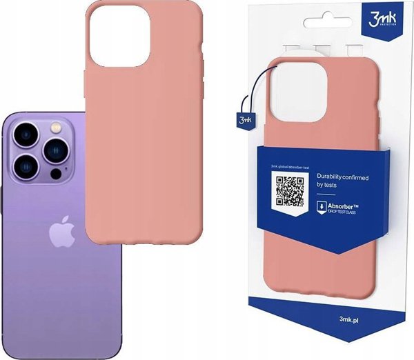 3MK Θήκη Matt Case για Apple iPhone 14 Pro, Ανθεκτική Προστασία, Lychee