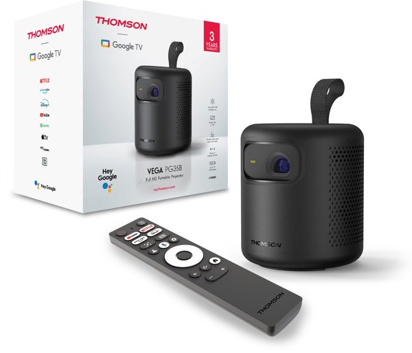 Προβολέας Thomson Vega 600 ANSI lumen UHD 4K (3840x2160) Μαύρος