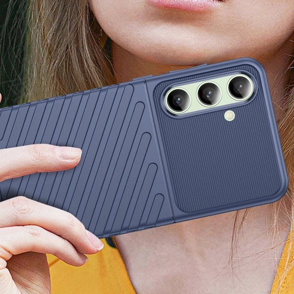 Θήκη Thunder για Samsung Galaxy S24 FE σιλικονούχα θωρακισμένη θήκη - μπλε