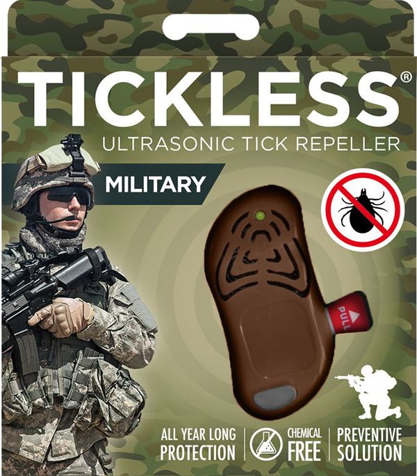 Tickless Tickless Military odstraszacz kleszczy - Brazowy