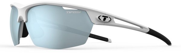 Tifosi Navar Αθλητικά Γυαλιά, Matte White Σκελετός, Φακός Smoke Bright Blue Mirror (13% VLT)