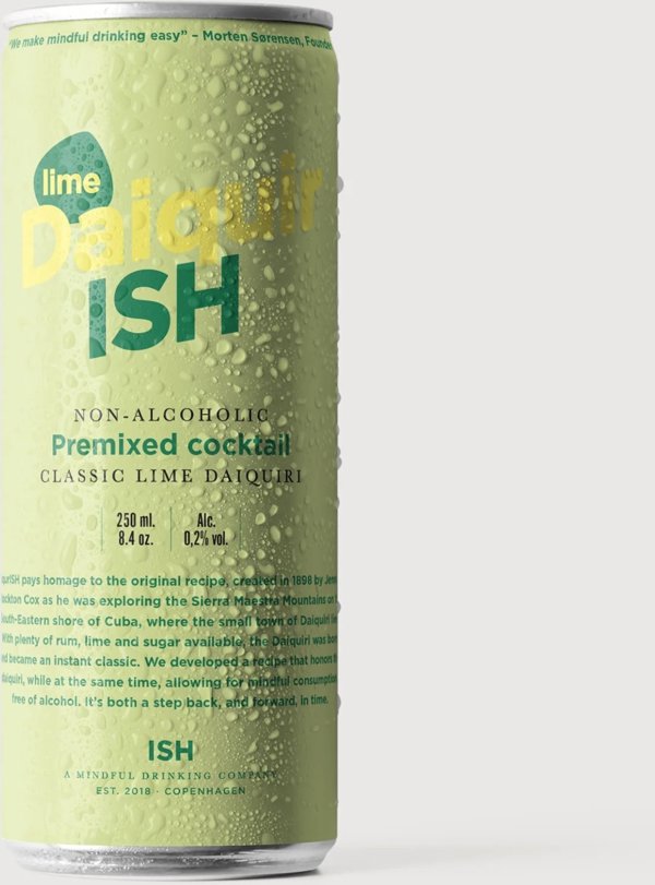 Tiger ISH Spirits Lime Daiquiri Ρόφημα χωρίς αλκοόλ 250ml