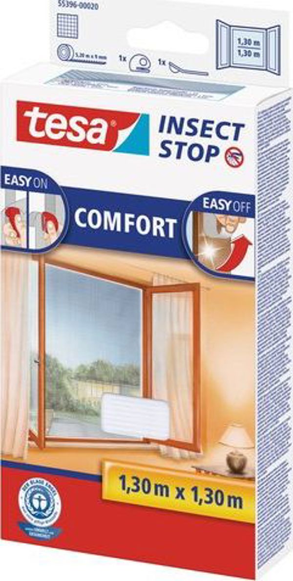 Tinklelis nuo vabzdžių langams Comfort baltas1,3mx1,3m