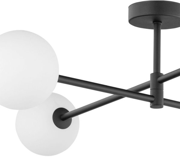 Tk Lighting Sarius 4735 φωτιστικό οροφής 4x6W G9 μαύρο/λευκό