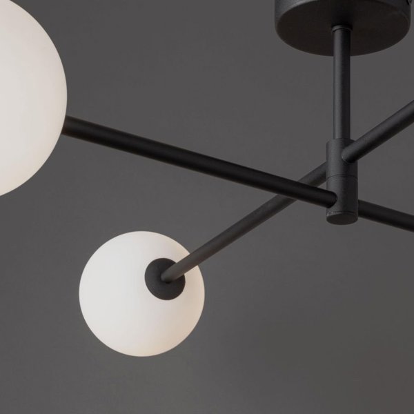 Tk Lighting Sarius 4735 φωτιστικό οροφής 4x6W G9 μαύρο/λευκό