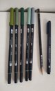 Tombow Σετ Ακουαρέλας Greenery 10 Τεμαχίων - Σετ Ζωγραφικής με Μαρκαδόρους