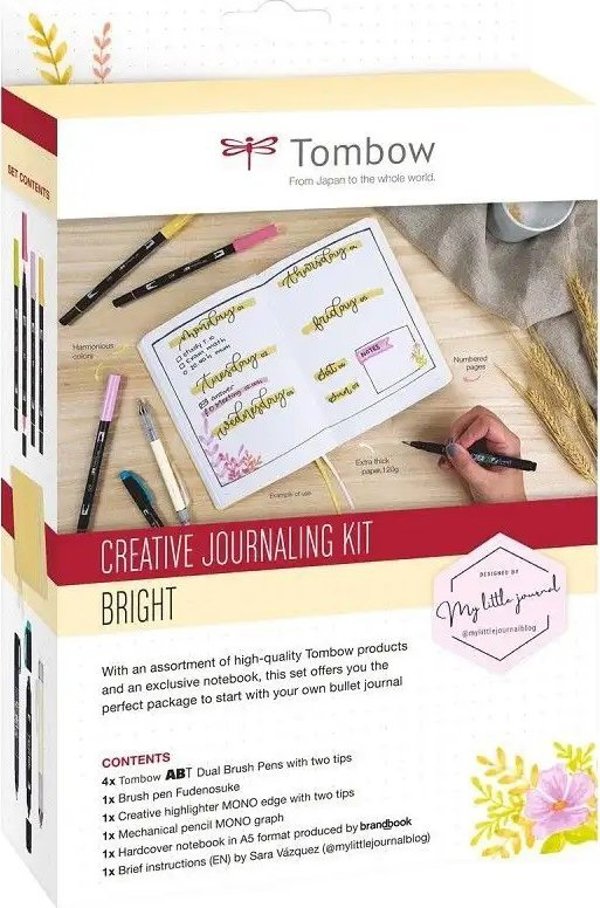 Tombow Creative Journaling Kit Bright - Σετ Δημιουργικής Γραφής και Ημερολογίου
