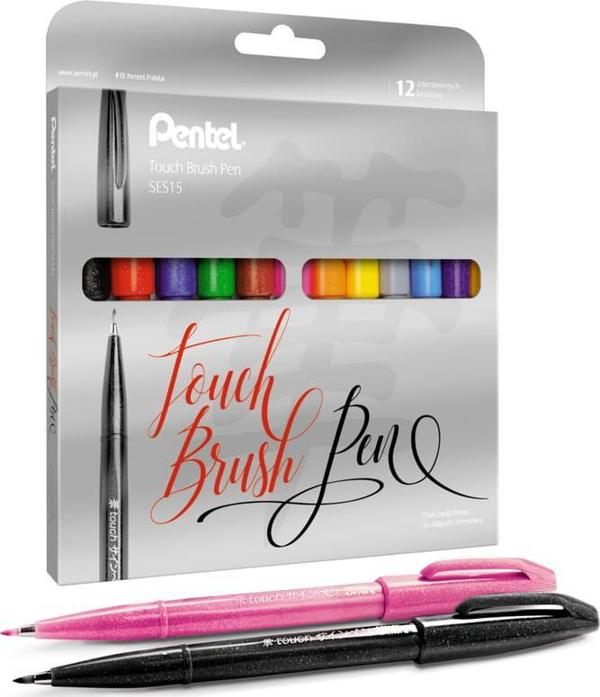 Tombow Σετ Μαρκαδόροι Touch Brush Pen, 12 Χρώματα, Επαγγελματικοί Μαρκαδόροι Ζωγραφικής