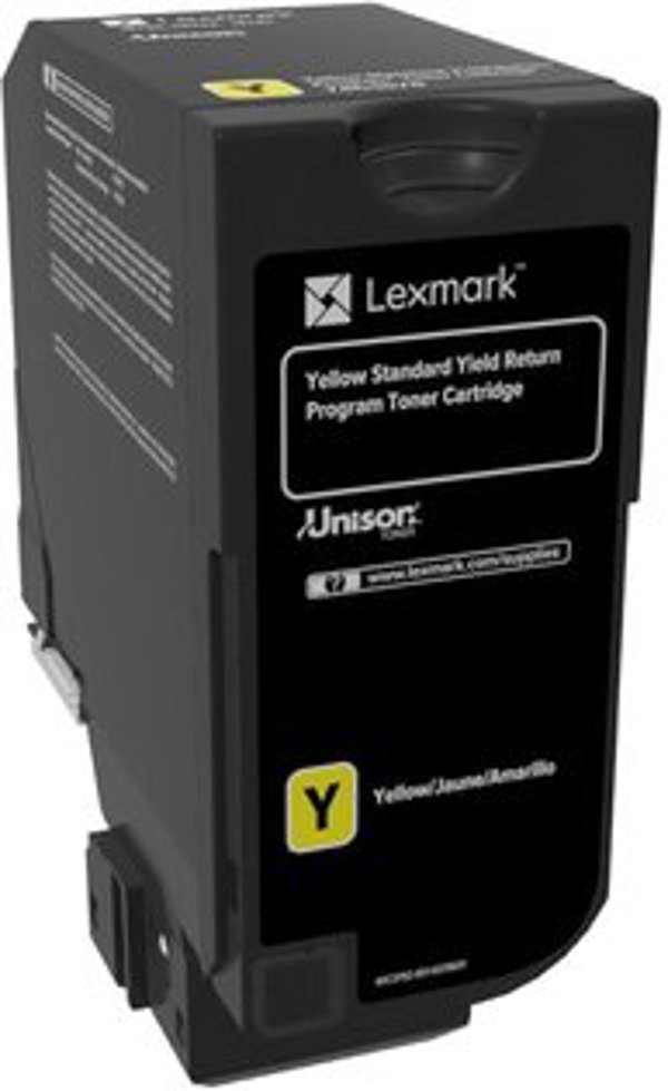 Toner Lexmark Return-toner cartridge yellow (74C2SY0)
