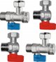 Top-Therm Σετ Γωνιακές Βαλβίδες Λέβητα Αερίου με Φίλτρα, 2x1/2" & 2x3/4" - Συμβατό με Buderus, Viessmann, Immergas & Λοιπά Μοντέλα