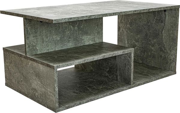 Topeshop Τραπέζι Σαλονιού Prima 90x51x43cm - Σχέδιο Μπετόν