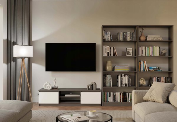 Topeshop RTV 140 MALWA ANTRACYT/BIEL