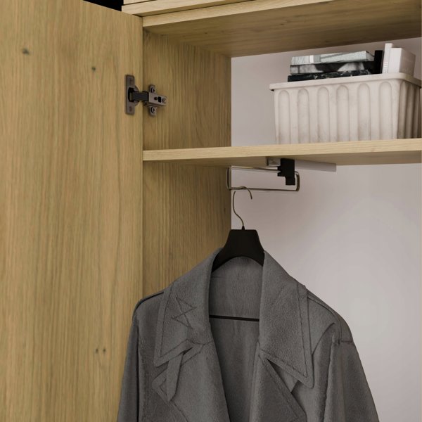 Topeshop Garderoba Szafa HAGA 1SZ dąb Artisan (M-MP-G-HAG-1SZ-ART)