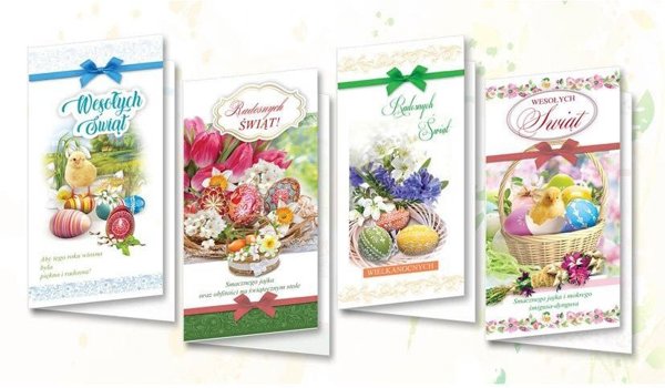 Top Graphic Karnet DL De Lux Wielkanoc swieckie MIX
