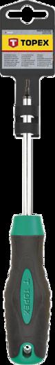 Κατσαβίδι Torx Topex T15x80mm, Μαγνητικό από Χάλυβα Χρωμίου-Βαναδίου, 39D843