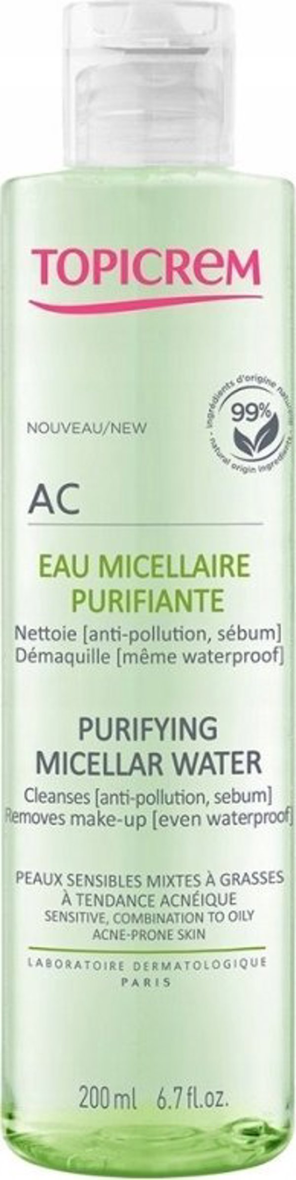 TOPICREM_AC Purifying Micellar Water woda micelarna 200ml