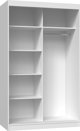 Topeshop Συρόμενη Ντουλάπα IGA, 120cm, Με Καθρέφτη, Dab Artisan