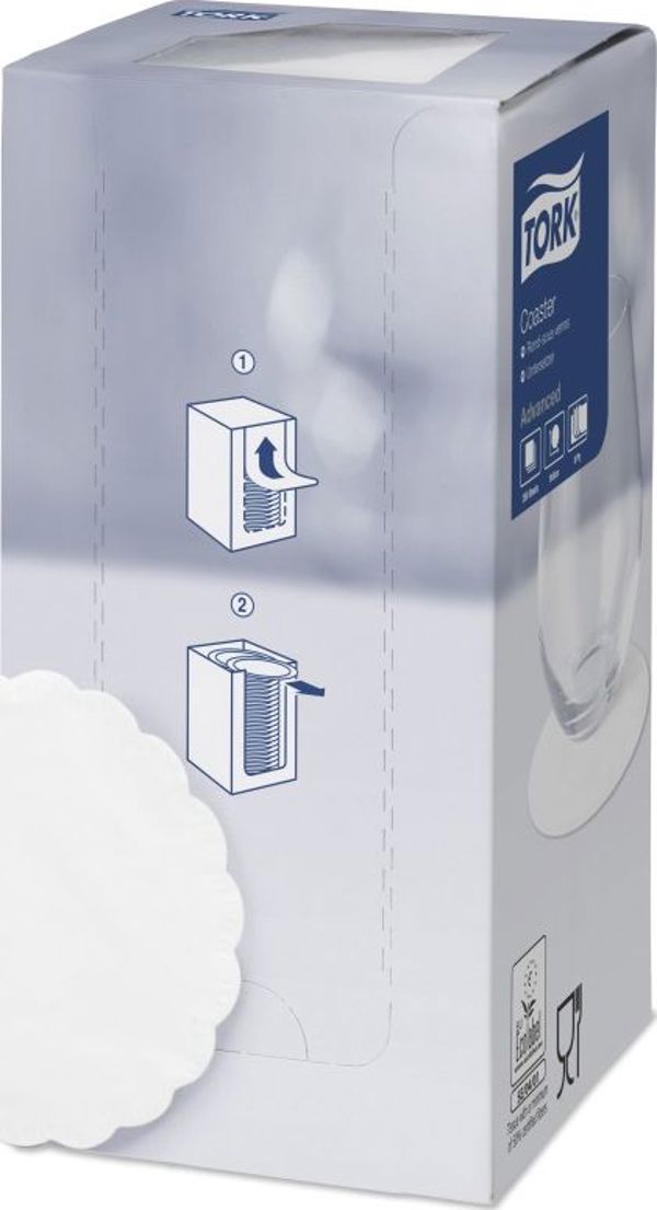 Tork Ροζέτα Επιτραπέζια, 8-Στρώσεων, Advanced, Λευκή, 474474