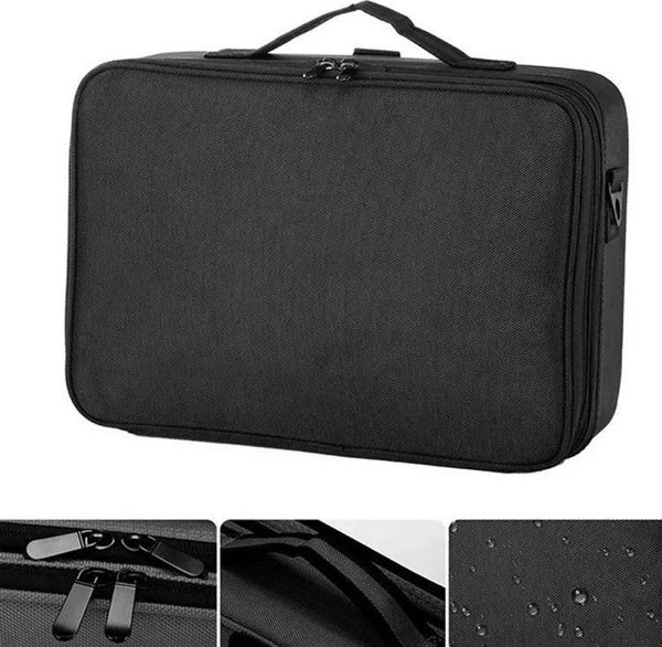 Torba Aptel Torba z Przegrodami na Aparat Fotograficzny i Akcesoria 40x29x13cm czarna CA22