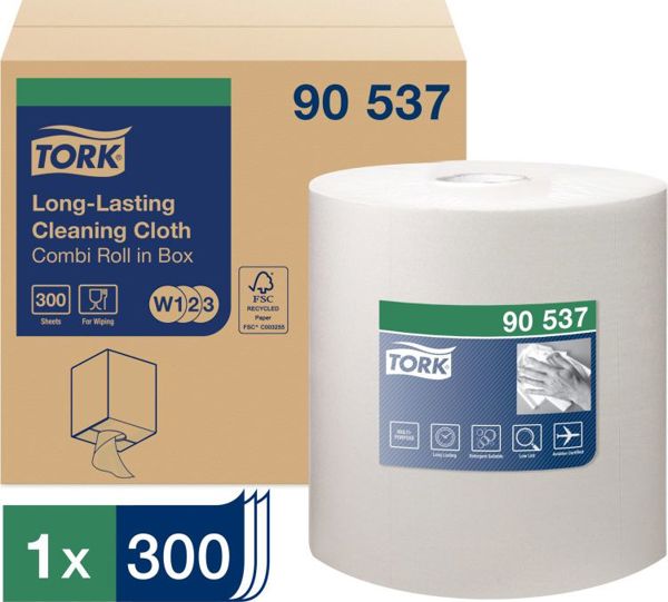 Tork Πολυχρηστικό Πανί Καθαρισμού, Εξαιρετικά Απορροφητικό, Premium, Λευκό