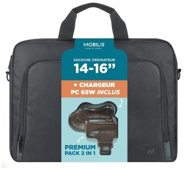 Τσάντα Laptop Mobilis 003089 για Laptop 16", Άνοιγμα από Πάνω, Μαύρη