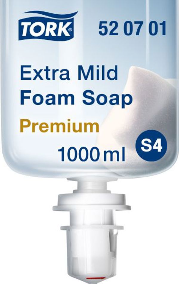 Tork 520701 Αφρώδες Σαπούνι Χεριών, Χωρίς Άρωμα, 1L - Πακέτο 6 Τεμαχίων