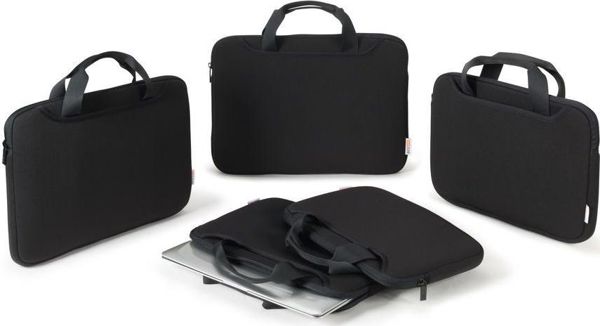 Dicota Base XX Laptop Sleeve Plus 12"-12.5", Τσάντα Υπολογιστή με Λαβή, Μαύρο