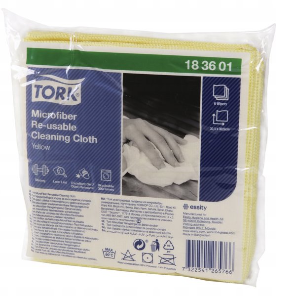Tork - Πανιά από μικροΐνες πολλαπλών χρήσεων - Κίτρινα