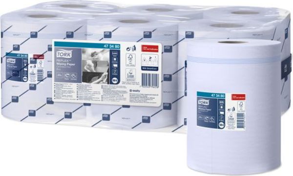 Tork Reflex Χαρτί Καθαρισμού σε Ρολό, 1-Στρώση, M4, Advanced, Μπλε, 7322540756258