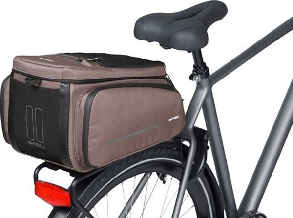Basil Τσάντα Σχάρας Ποδηλάτου Mov Trunk Bag, MIK, Αδιάβροχη, 10-26L, Καφέ (2025)