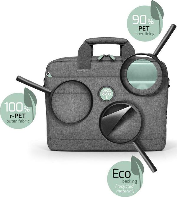 Port Designs Τσάντα Laptop Yosemite Eco 15.6" Γκρι - Με Ιμάντα Ώμου (400701)