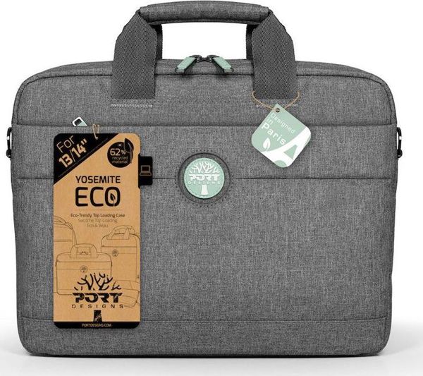 Port Designs Τσάντα Laptop Yosemite Eco 15.6" Γκρι - Με Ιμάντα Ώμου (400701)